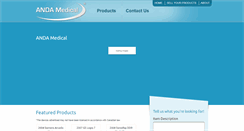 Desktop Screenshot of andamedical.com