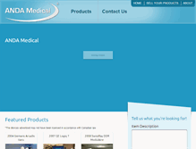Tablet Screenshot of andamedical.com